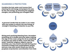 The Guarding and Protection Kit - Personalized Candle, Hyssop Anointing Oil, Holy Water and Myrrh Incense FREE SHIPPING - The Peace Of God®