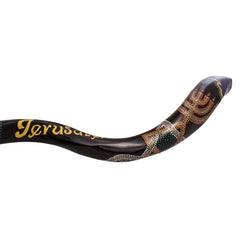 Painted Kudu Shofar Jerusalem"Messianic" From Israel - The Peace Of God®