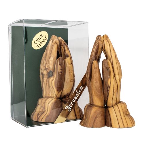 Praying Hands From Olive Wood , Product height - 4.5 inches (11.4 cm) - The Peace Of God®