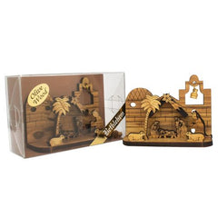 Nativity  From Olive Wood / Wooden Statue Nativity Scene Jesus Born from Natural Olive Wood - The Peace Of God®