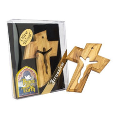 Cross From Olive Wood / Symbolic Christianity Wooden Wall Cross Natural Olive Wood Prayers Symbol - The Peace Of God®
