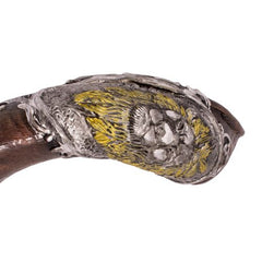 Lion of Judah Shofar - Hand Decorated Kudu Horn Shofar "Lion of Judah" 100-109 cm - The Peace Of God®