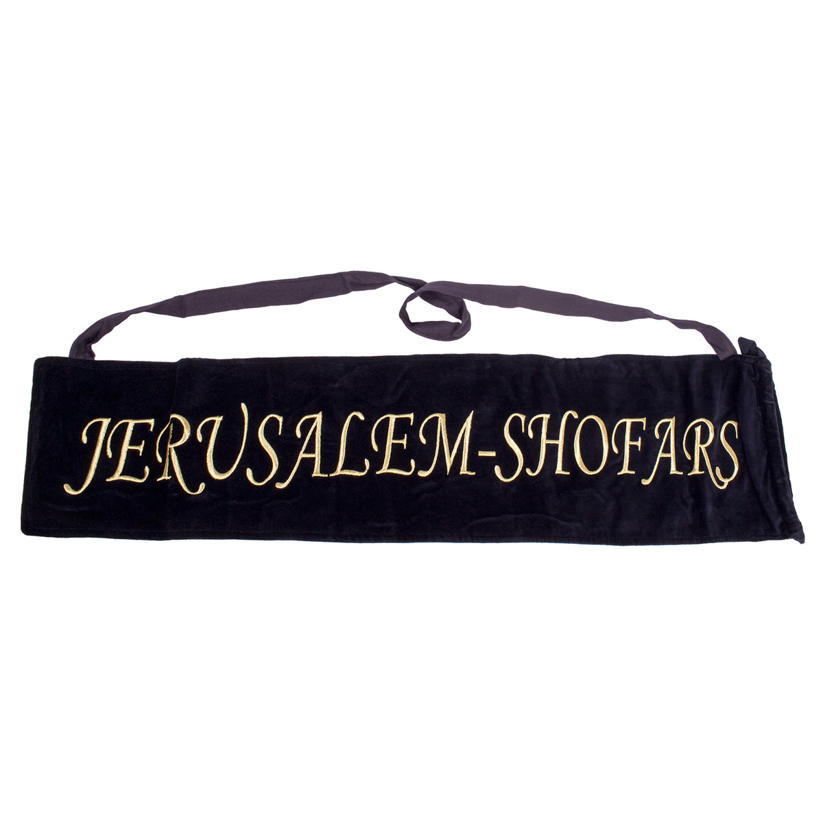 Shofar Velvet Bag " Jerusalem Shofars" blue - The Peace Of God®