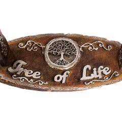 Wood Stand Shofar - Tree of Life - The Peace Of God®