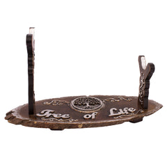 Wood Stand Shofar - Tree of Life - The Peace Of God®