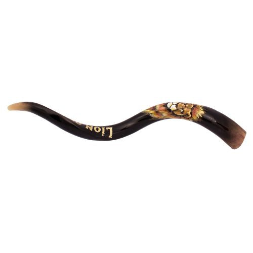 Painted Kudu Shofar Jerusalem"lion of Judah"  From Israel - The Peace Of God®