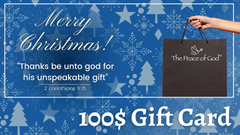 100$ Merry Christmas Gift Card - The Peace Of God®