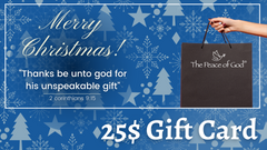 25$ Merry Christmas Gift Card - The Peace Of God®