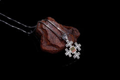 Nano Sim NT Silver Pendant - The Jerusalem Cross - The Peace Of God®