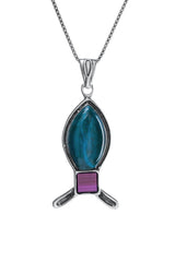 Eilat Stone Silver Pendant