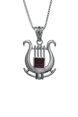 Nano Bible Sim Silver Pendant - David's Harp - The Peace Of God®