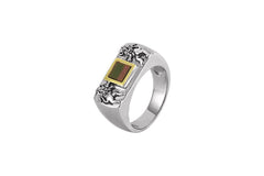 Lion of Judah Silver and Gold Ring