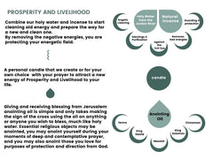 The Prosperity Kit - Personalized Candle, Cinnamon Anointing Oil, Holy water and Frankincense Incense FREE SHIPPING - The Peace Of God®