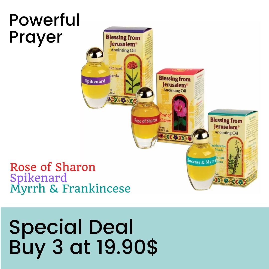 Special Deal Buy 3 at 19.90$  - Anointing Oils 12 ml 0.4 fl.oz.  Spikenard  Myrrh & Frankincese  Rose of Sharon - The Peace Of God®