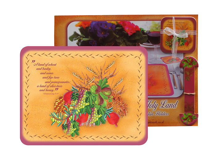 Seven Species Placemat and Coaster - The Peace Of God®