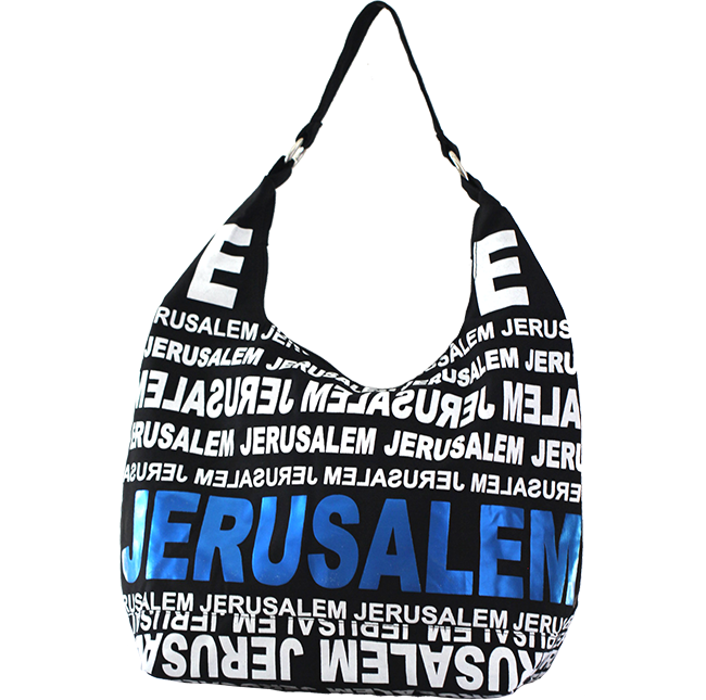 City Hobo Bag with Jerusalem Blue Foil - The Peace Of God®