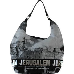 Kotel Hobo Bag with Jerusalem Silver Foil - The Peace Of God®