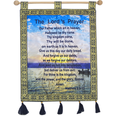 The Lord's Prayer Banner-Blue - The Peace Of God®