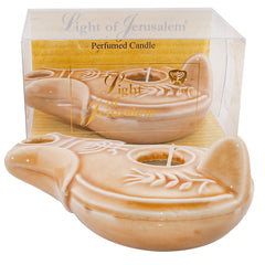 Perfume Decorative clay Candle - Brown - The Peace Of God®